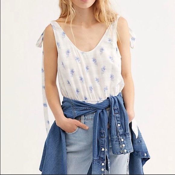 NWOT LoveShackFancy Low Back, Bow Sleeve Mandy Bodysuit - Picture 4 of 11